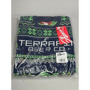 Terrapin Beer Ugly Christmas Sweater Theme w/ Turtles 2 Sizes Available M & L